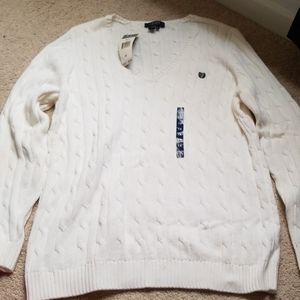 Chaps cable knit sweater